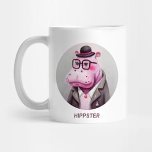 Hippster Hippo Hipster Mug